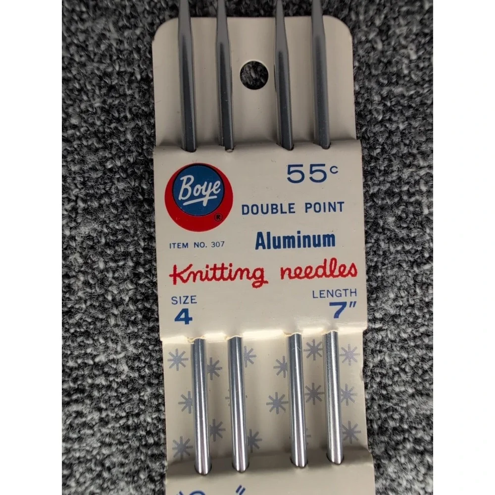 Vtg Boye aluminum knitting‎ needle lot 7